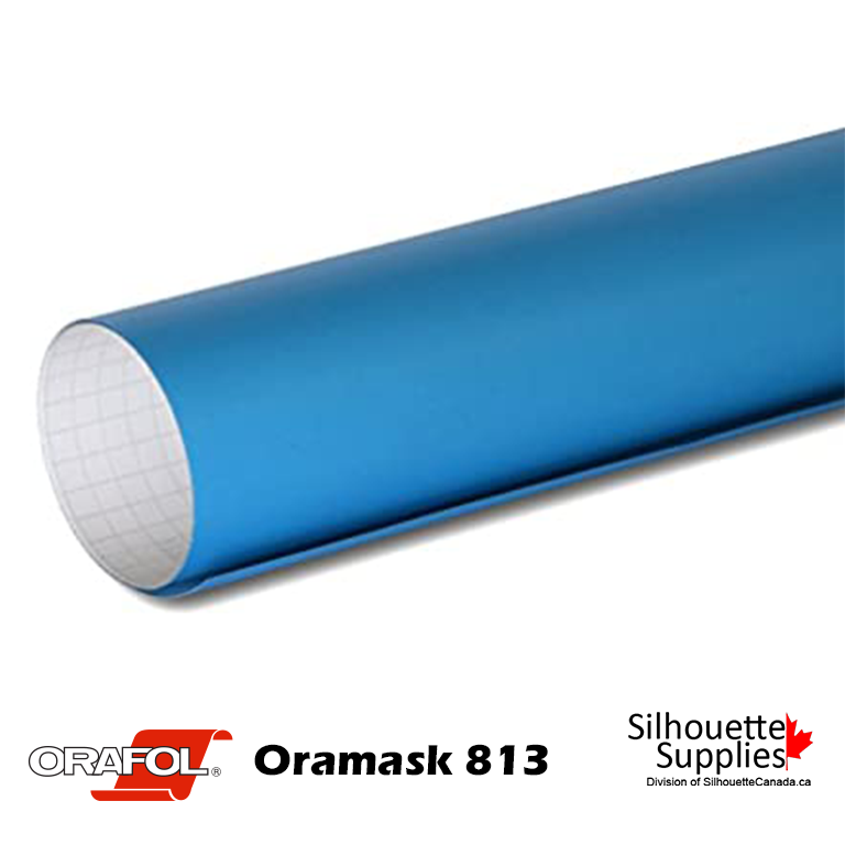 Oramask 813, Oracal 813 Matte Stencil Film Translucent Blue PVC