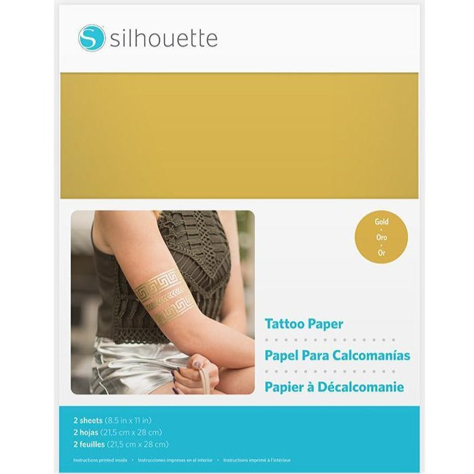 Temporary Tattoo Paper - Gold - Silhouette Canada